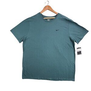 Nike Shirt Men's 2XL Sport Teal FT Chest Swoosh Athletic Cut Tee NWT Gym Worlout